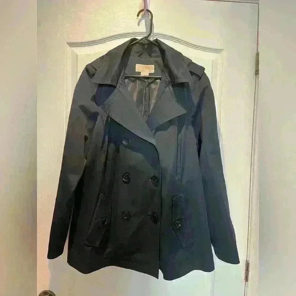 Michael Kors Short Trench for Women Dark Navy Size  Extra Large - Picture 12 of 12